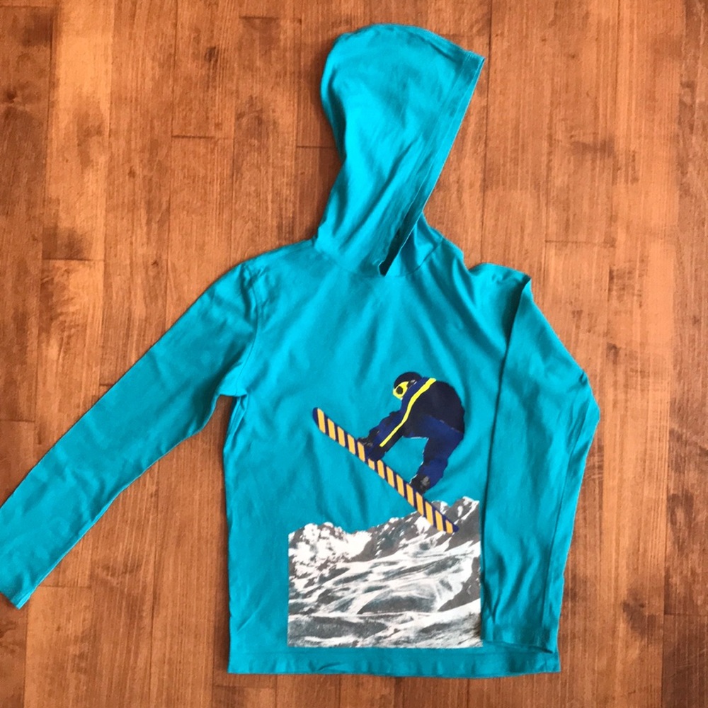 GU Lands End Boys Hoodie Tee Size M (10-12)